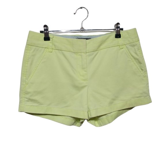 J. Crew Lime Green 3" Classic Chino Shorts Size 4 - Picture 3 of 11